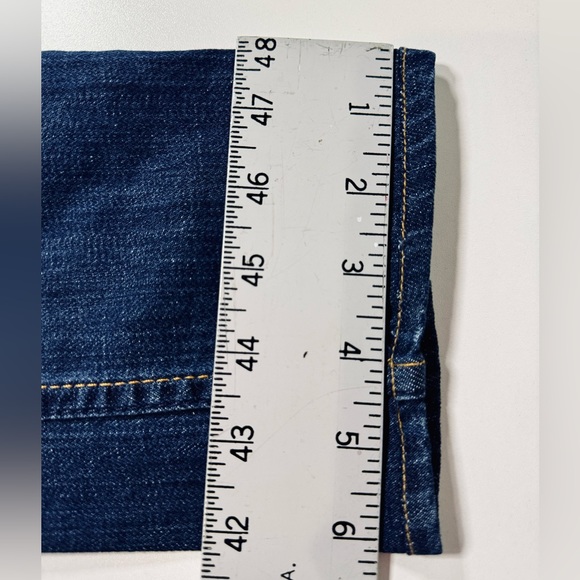 Hudson Jeans Colin Low Rise Skinny Straight Dark Wash Bea Flap Back Pocket SZ 24 - Picture 14 of 16